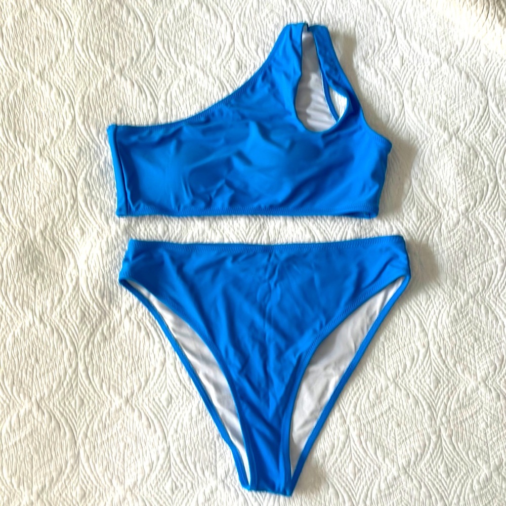 Blue bikini - size large - EUC
